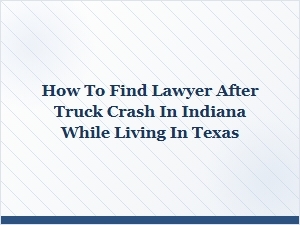 Seeking Legal Help After an Indiana Truck Accident